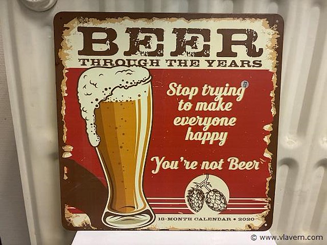 Metalen bord - afbeelding 1 van  1