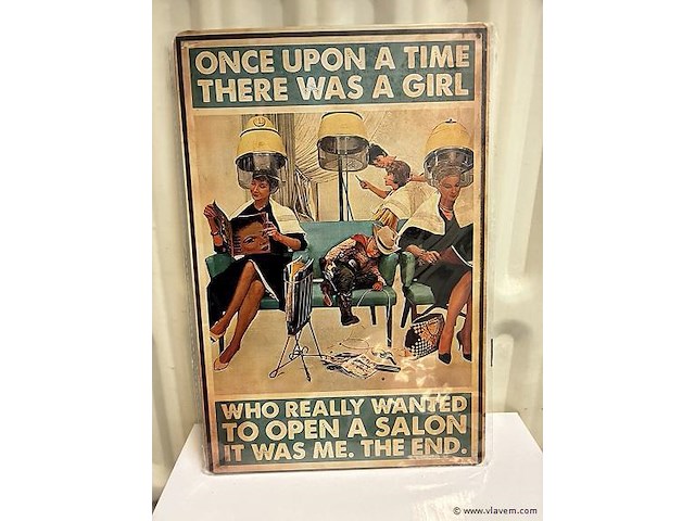 Metalen bord - afbeelding 1 van  1