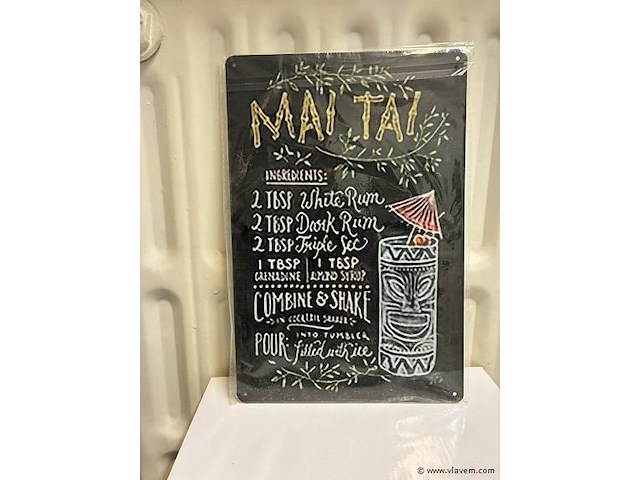 Metalen bord - afbeelding 1 van  1