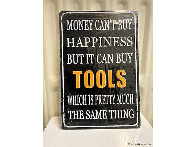 Metalen bord - afbeelding 1 van  1