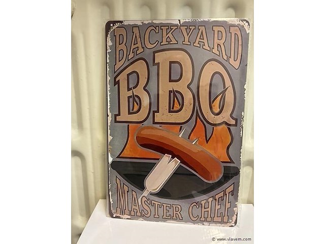 Metalen bord - afbeelding 1 van  1