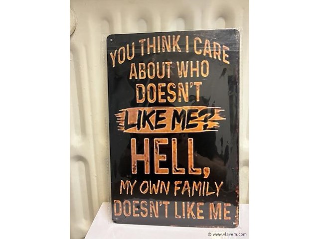 Metalen bord - afbeelding 1 van  1