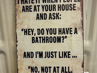 Metalen bord - afbeelding 1 van  1