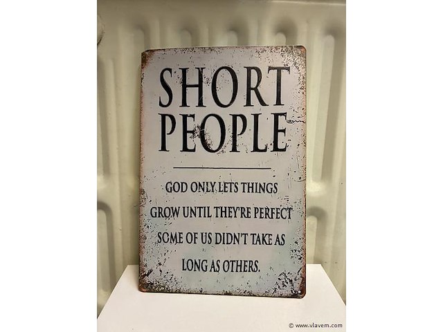 Metalen bord - afbeelding 1 van  1