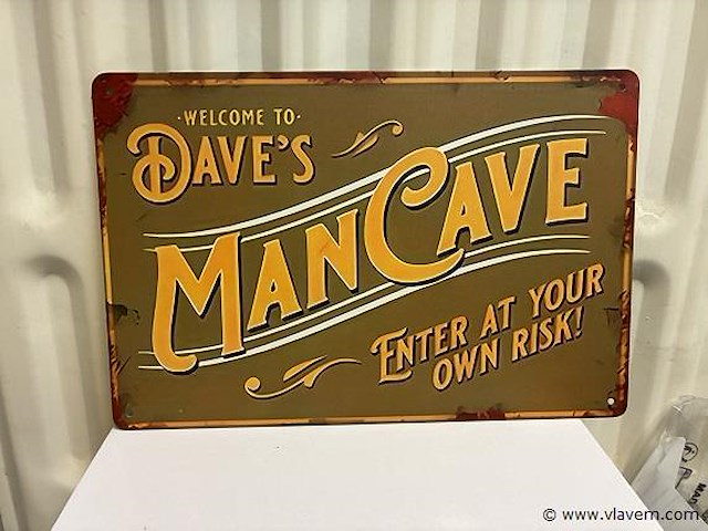 Metalen bord - afbeelding 1 van  1