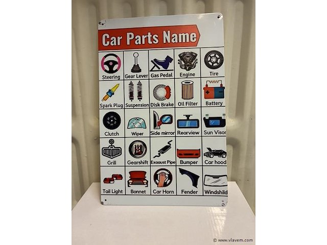 Metalen bord - afbeelding 1 van  1