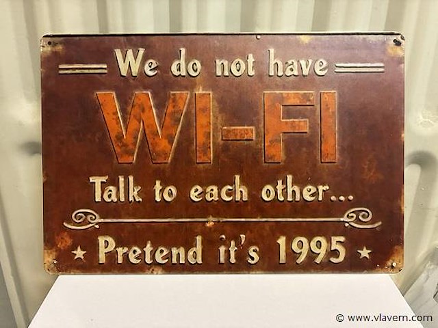 Metalen bord - afbeelding 1 van  1