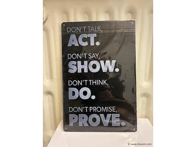 Metalen bord - afbeelding 1 van  1