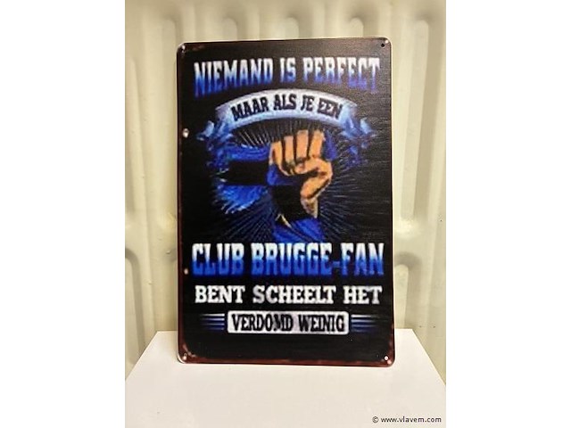 Metalen bord - afbeelding 1 van  1