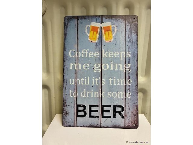 Metalen bord - afbeelding 1 van  1