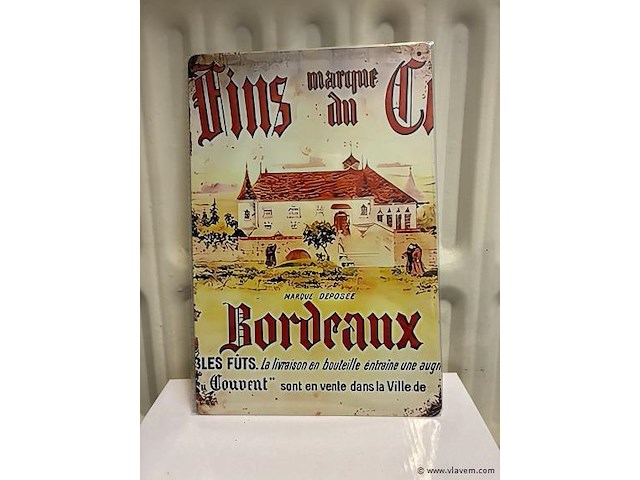 Metalen bord - afbeelding 1 van  1