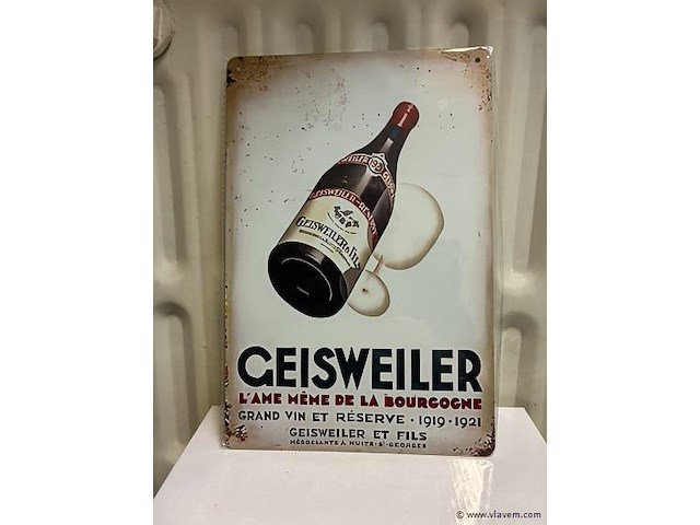 Metalen bord - afbeelding 1 van  1