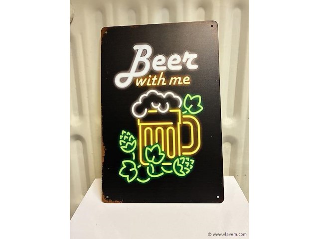 Metalen bord - afbeelding 1 van  1