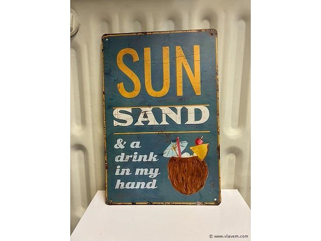 Metalen bord - afbeelding 1 van  1