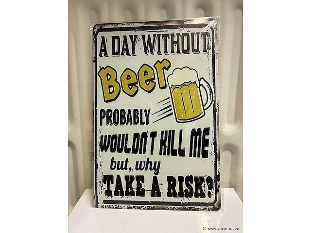 Metalen bord - afbeelding 1 van  1