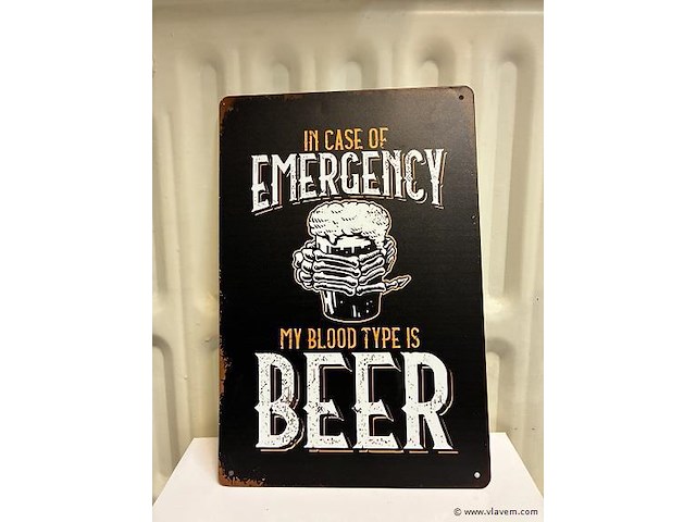 Metalen bord - afbeelding 1 van  1