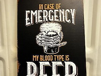 Metalen bord - afbeelding 1 van  1