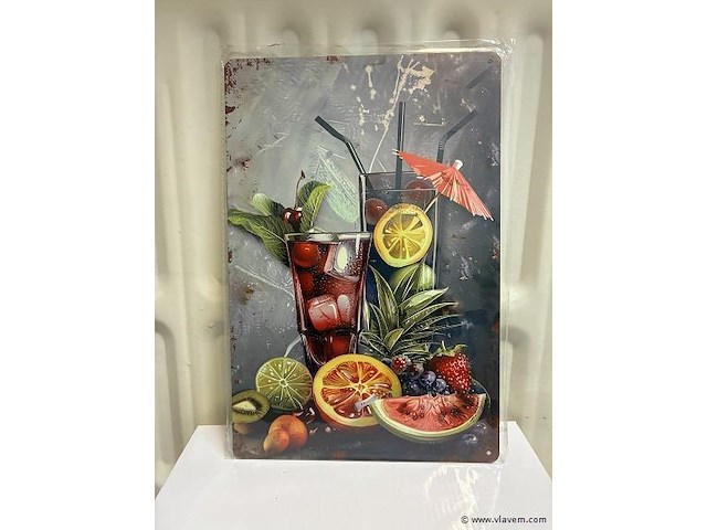 Metalen bord - afbeelding 1 van  1