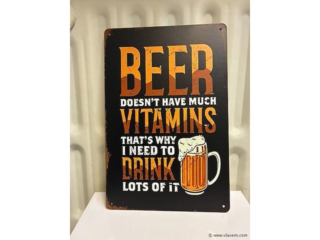 Metalen bord - afbeelding 1 van  1