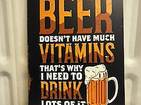 Metalen bord - afbeelding 1 van  1