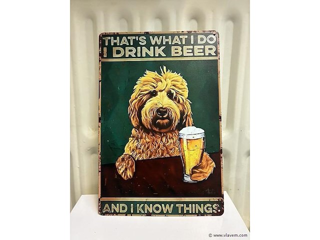 Metalen bord - afbeelding 1 van  1