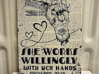 Metalen bord - afbeelding 1 van  1