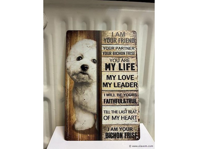 Metalen bord - afbeelding 1 van  1