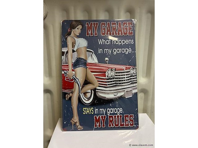 Metalen bord - afbeelding 1 van  1