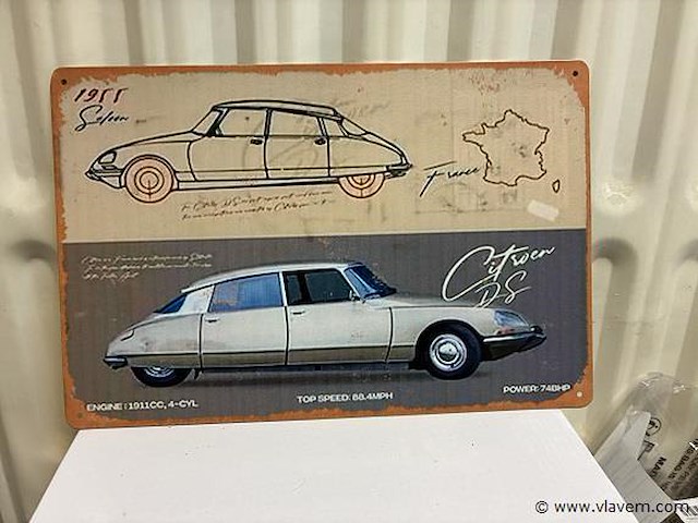 Metalen bord - afbeelding 1 van  1