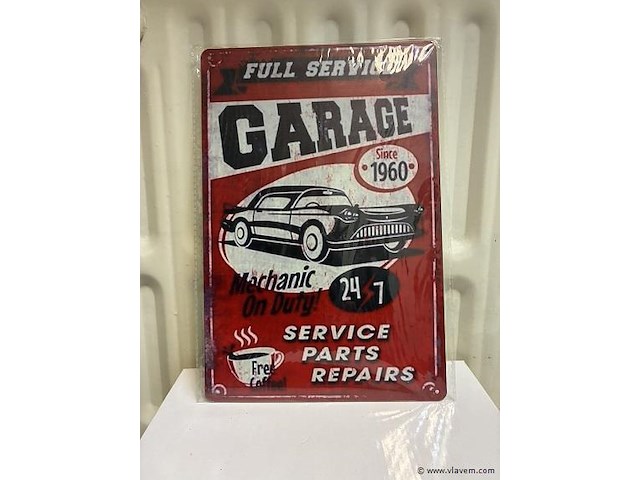 Metalen bord - afbeelding 1 van  1