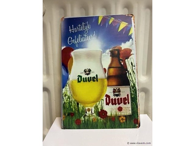 Metalen bord - afbeelding 1 van  1