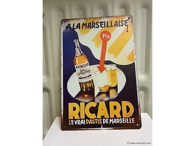 Metalen bord - afbeelding 1 van  1