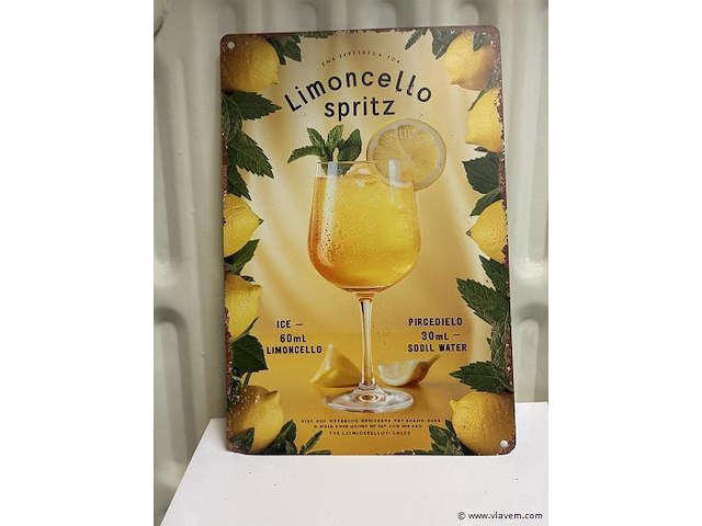 Metalen bord - afbeelding 1 van  1