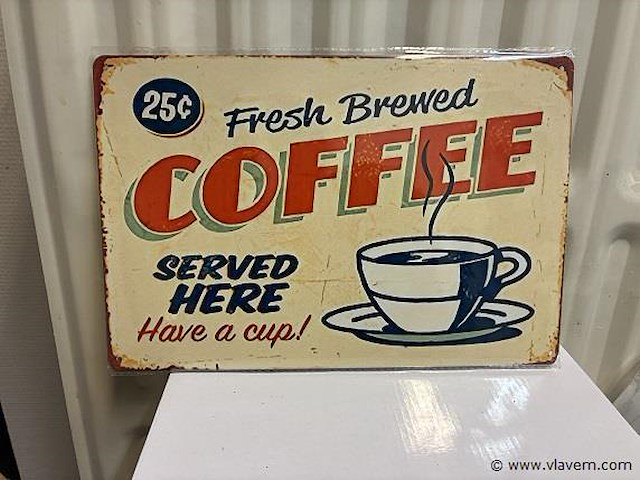 Metalen bord - afbeelding 1 van  1