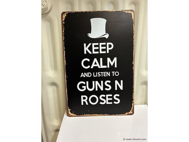 Metalen bord - afbeelding 1 van  1