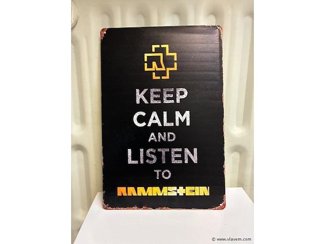 Metalen bord - afbeelding 1 van  1