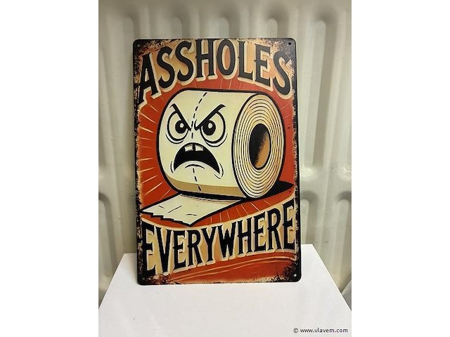 Metalen bord - afbeelding 1 van  1