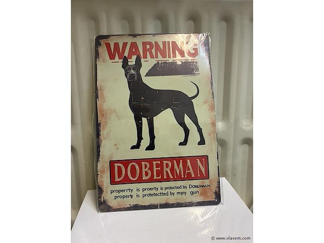 Metalen bord - afbeelding 1 van  1