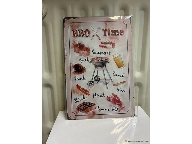 Metalen bord - afbeelding 1 van  1