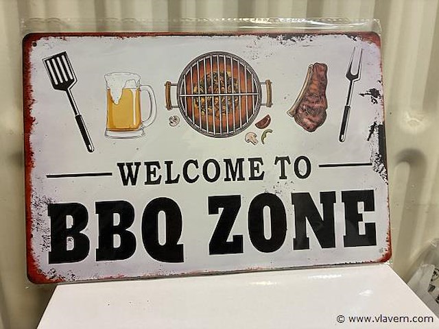 Metalen bord - afbeelding 1 van  1