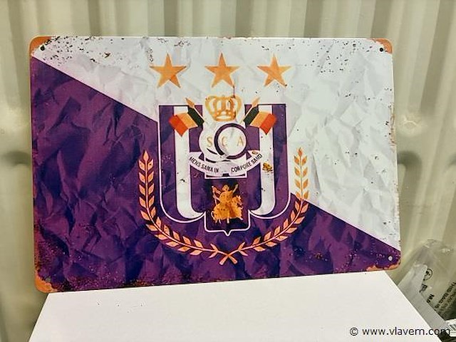 Metalen bord - afbeelding 1 van  1