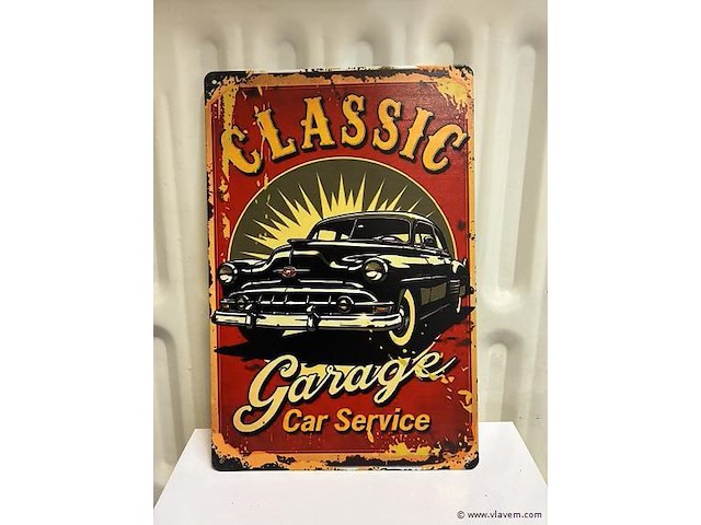 Metalen bord - afbeelding 1 van  1