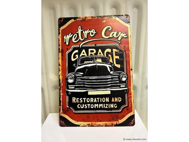 Metalen bord - afbeelding 1 van  1