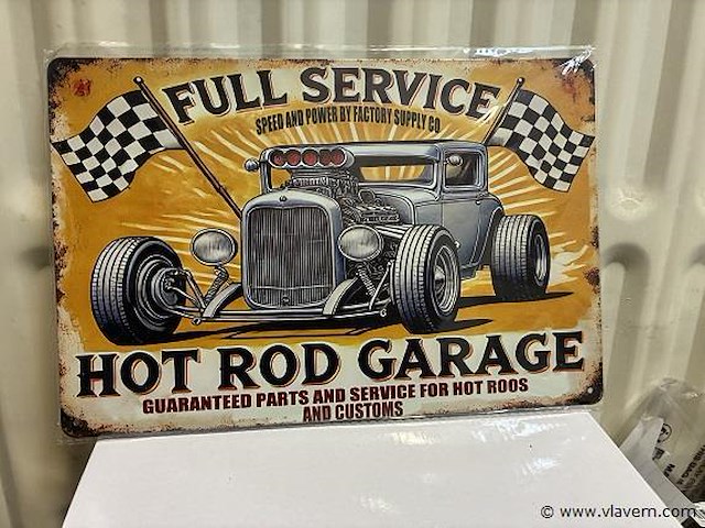 Metalen bord - afbeelding 1 van  1