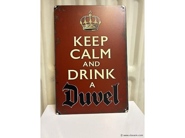 Metalen bord - afbeelding 1 van  1