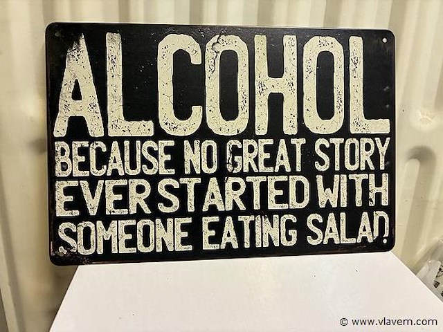 Metalen bord - afbeelding 1 van  1