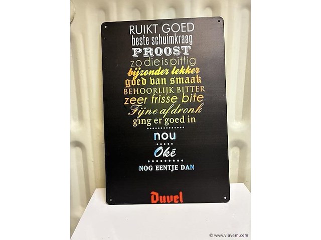 Metalen bord - afbeelding 1 van  1