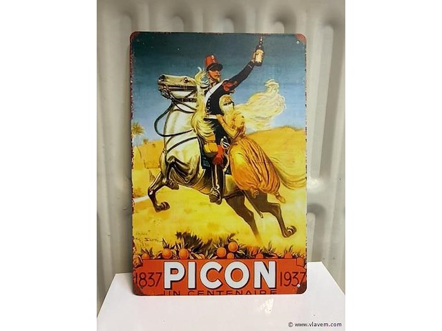 Metalen bord - afbeelding 1 van  1