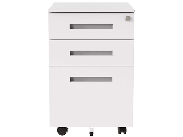 Metalen bureau archiefkast - 3 lades - afbeelding 2 van  8