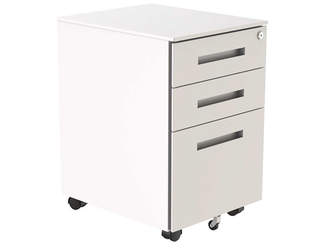 Metalen bureau archiefkast - 3 lades - afbeelding 4 van  8